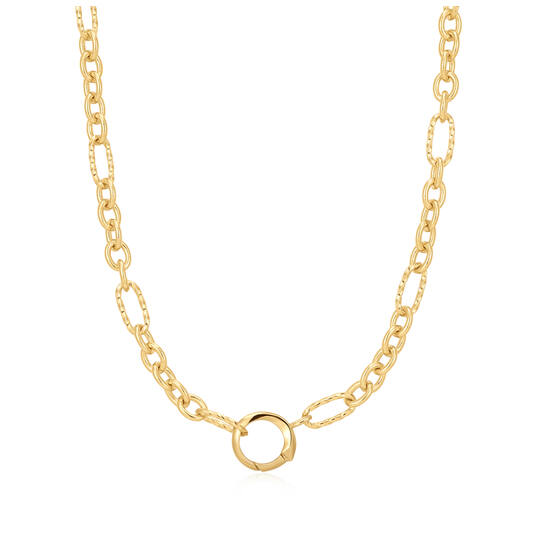  Pop Charms - Schakelcolliers - Zilver / 14kt GP - 45cm